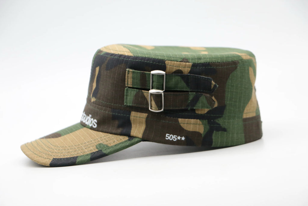 green camo cadet cap