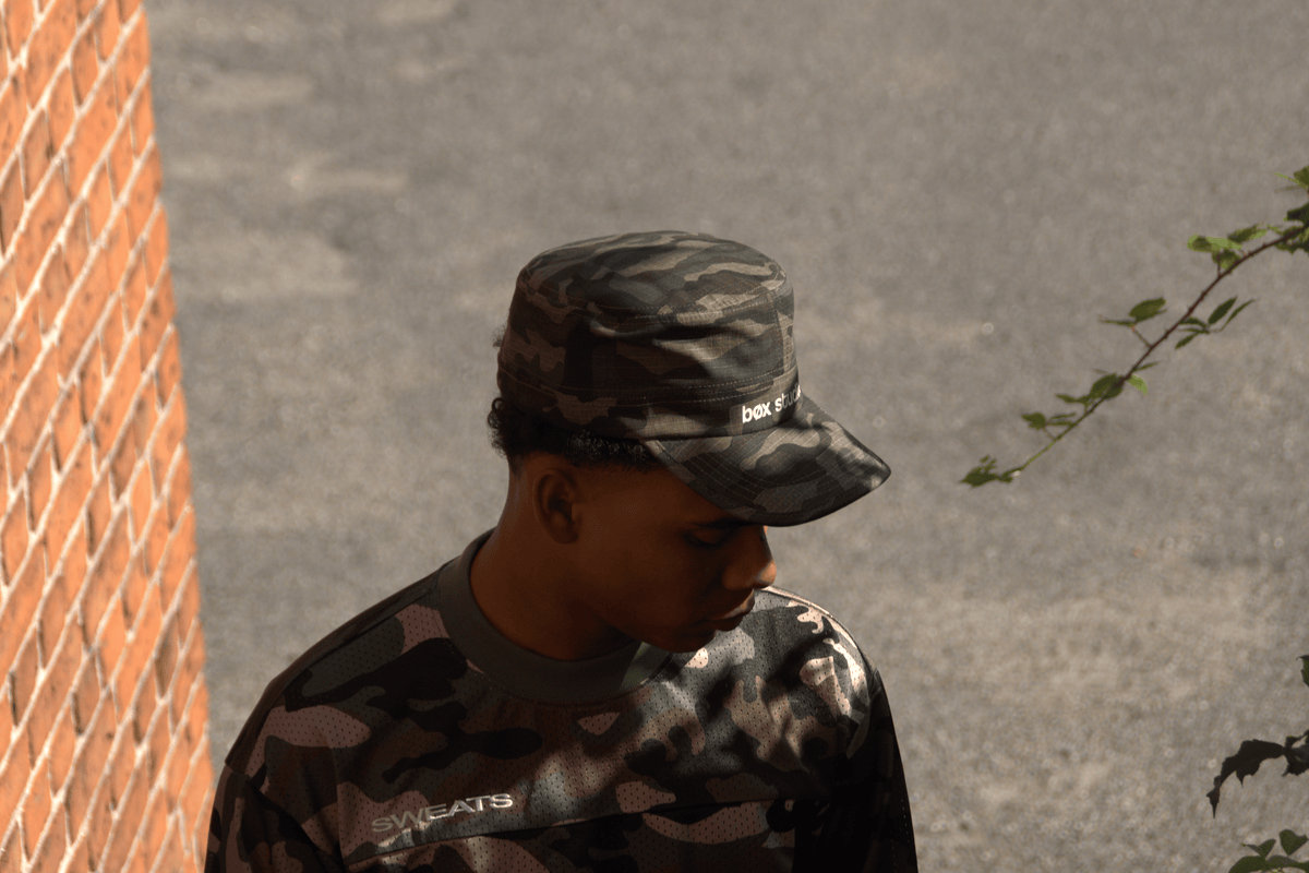 grey camo cadet cap