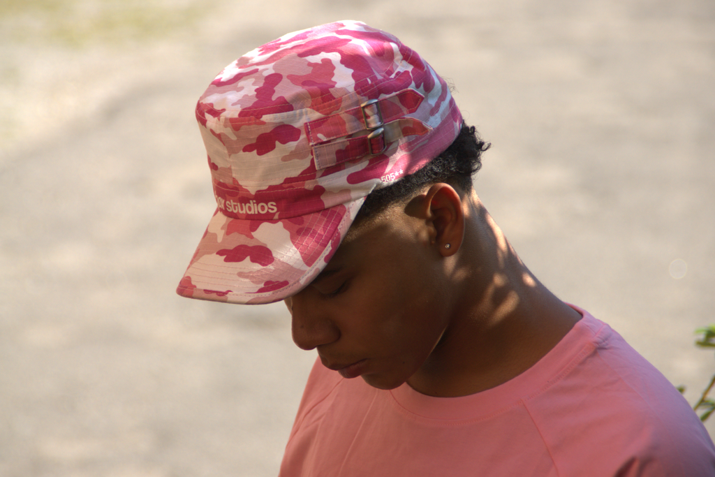 pink camo cadet cap